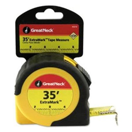 GREAT NECK Great Neck Saw 95010 1 in. x 35 ft. ExtraMark Tape Measure; Yellow & Black 95010